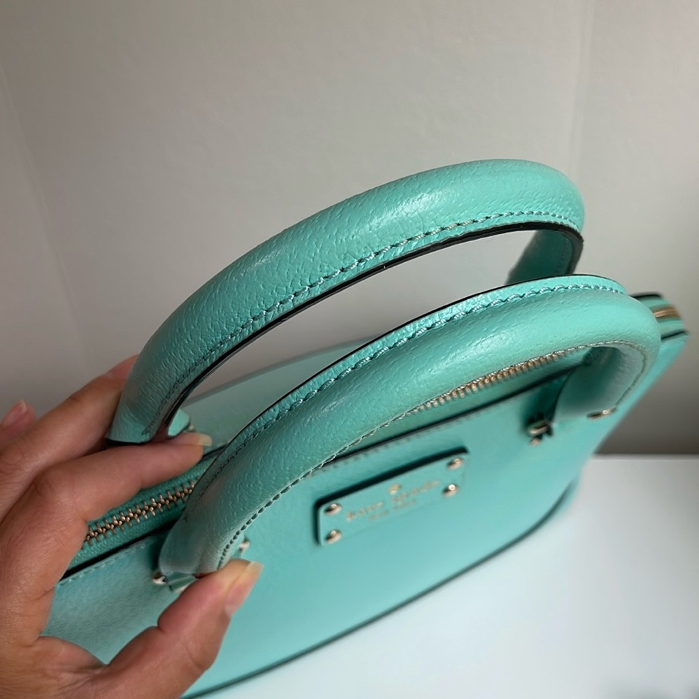 Kate Spade ♠️ Genuine Leather Satchel Crossbody - Picture 11 of 17